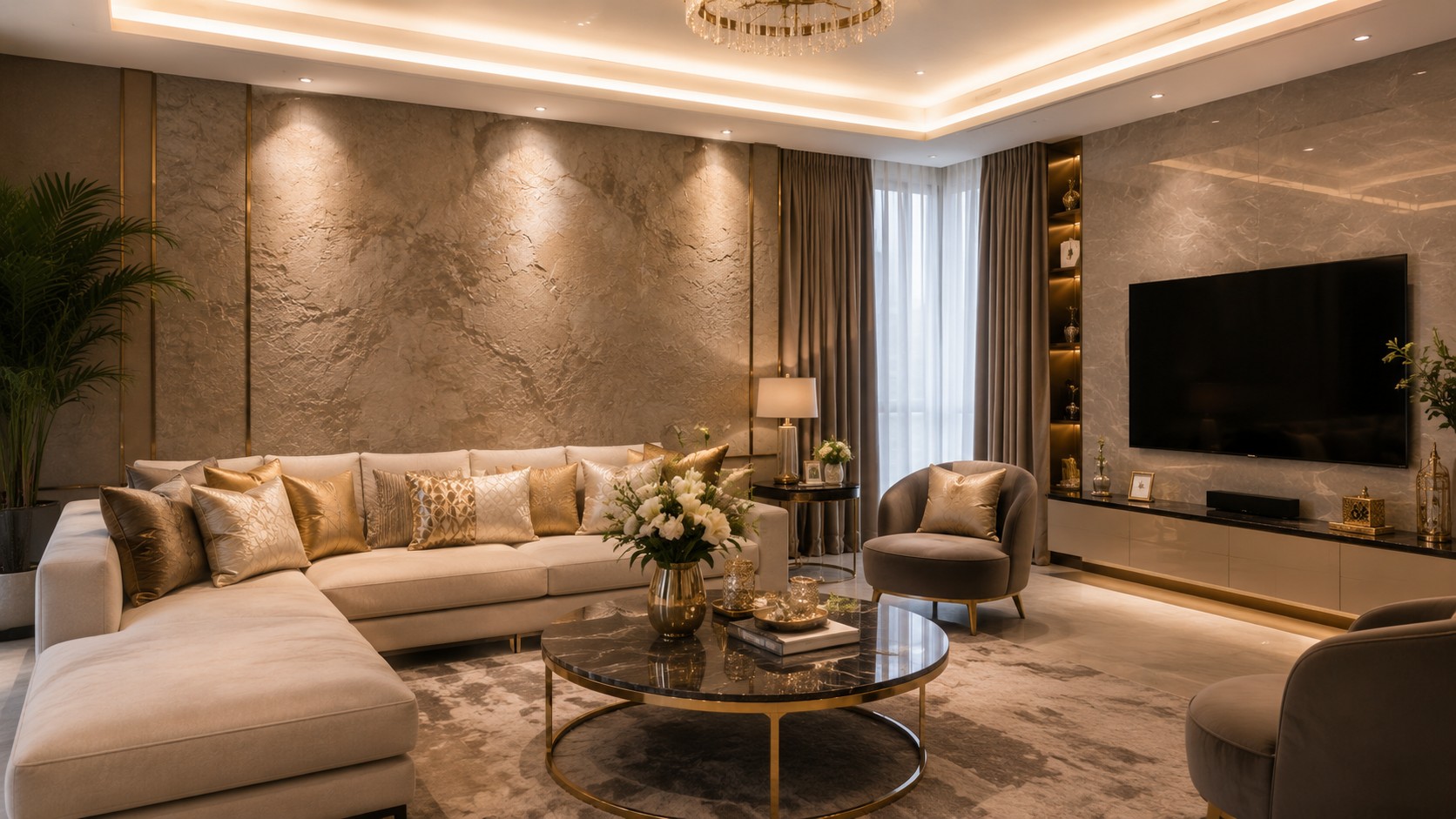 Luxury Living Room HAAS INTERIORS