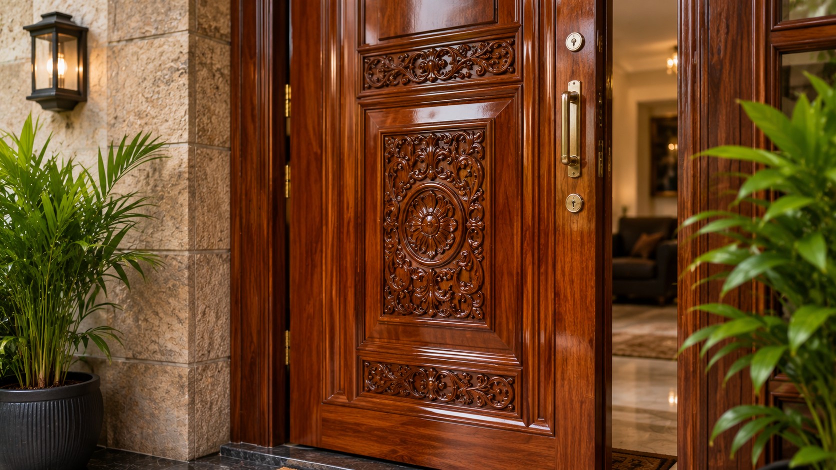 Teakwood Door Polish HAAS INTERIORS
